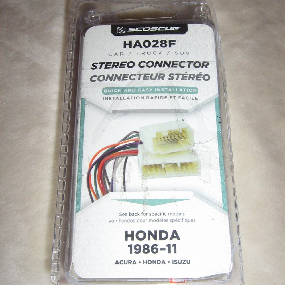 Scosche Stereo Connector HAO28F  $5.00 AS AN ADD ON ITEM